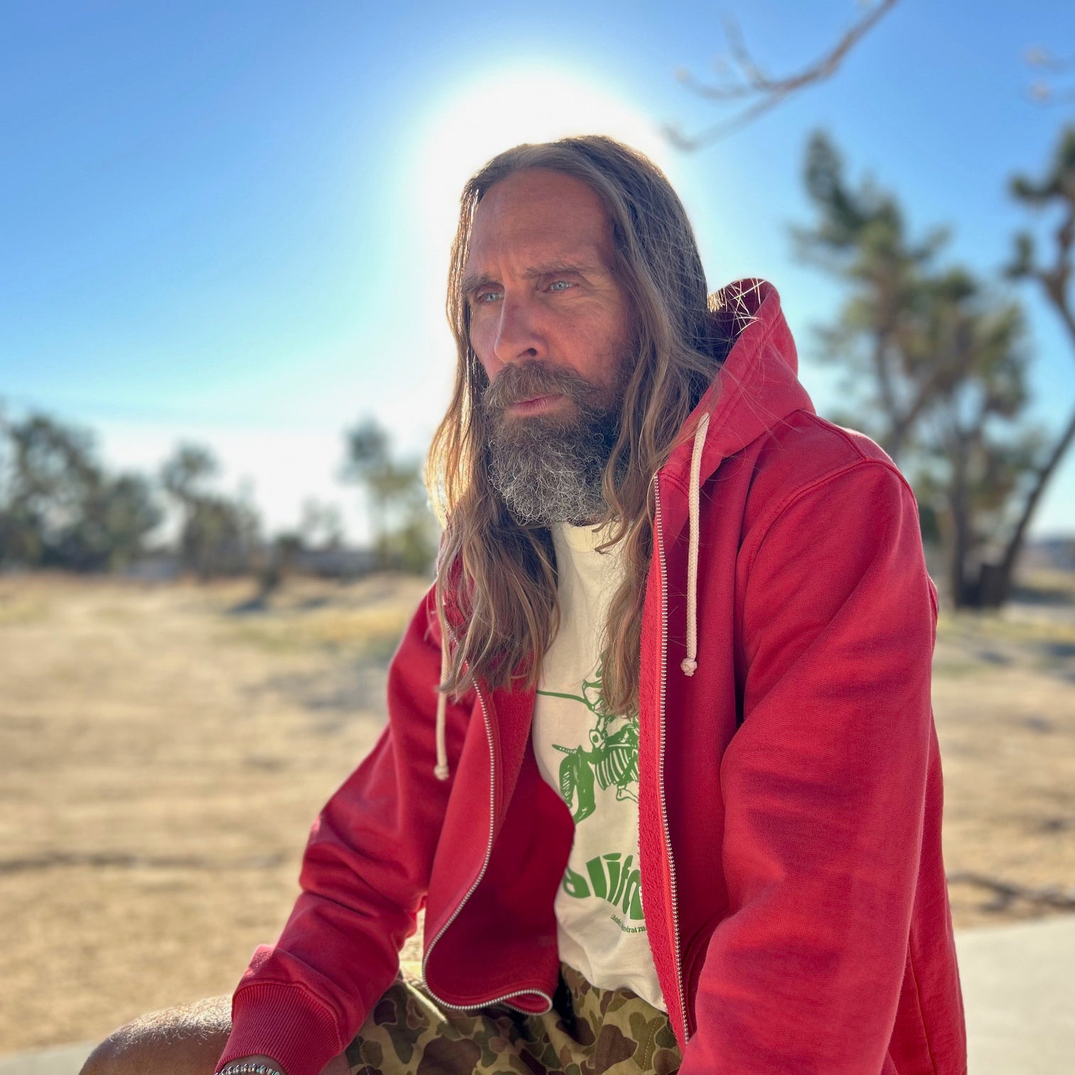 Zip Thru Parka Hooded Sweatshirt