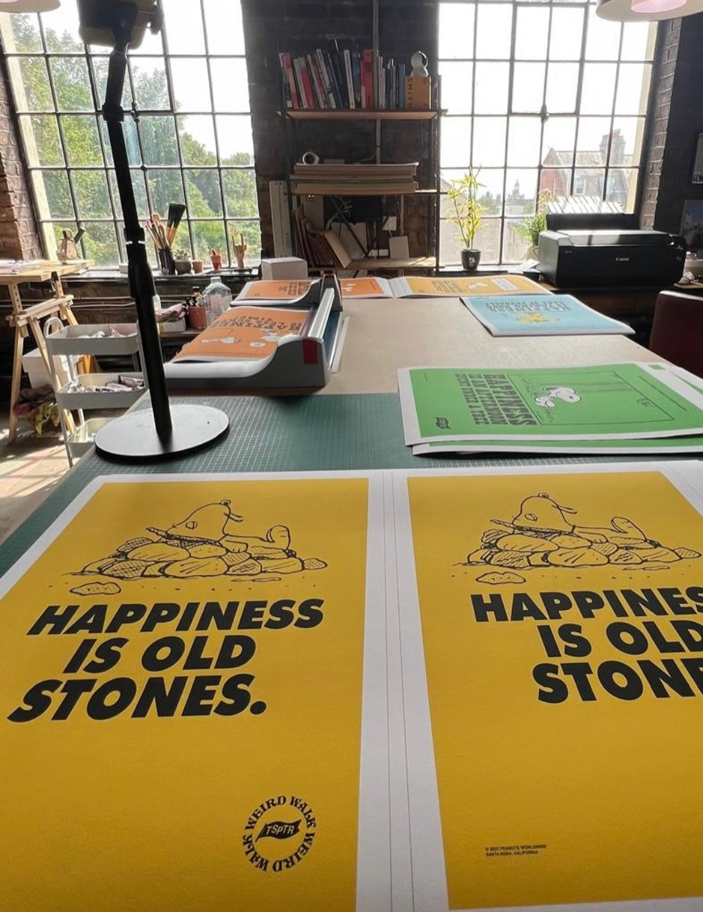 "HAPPINESS IS OLD STONES" GICLEE FINE ART PRINT
