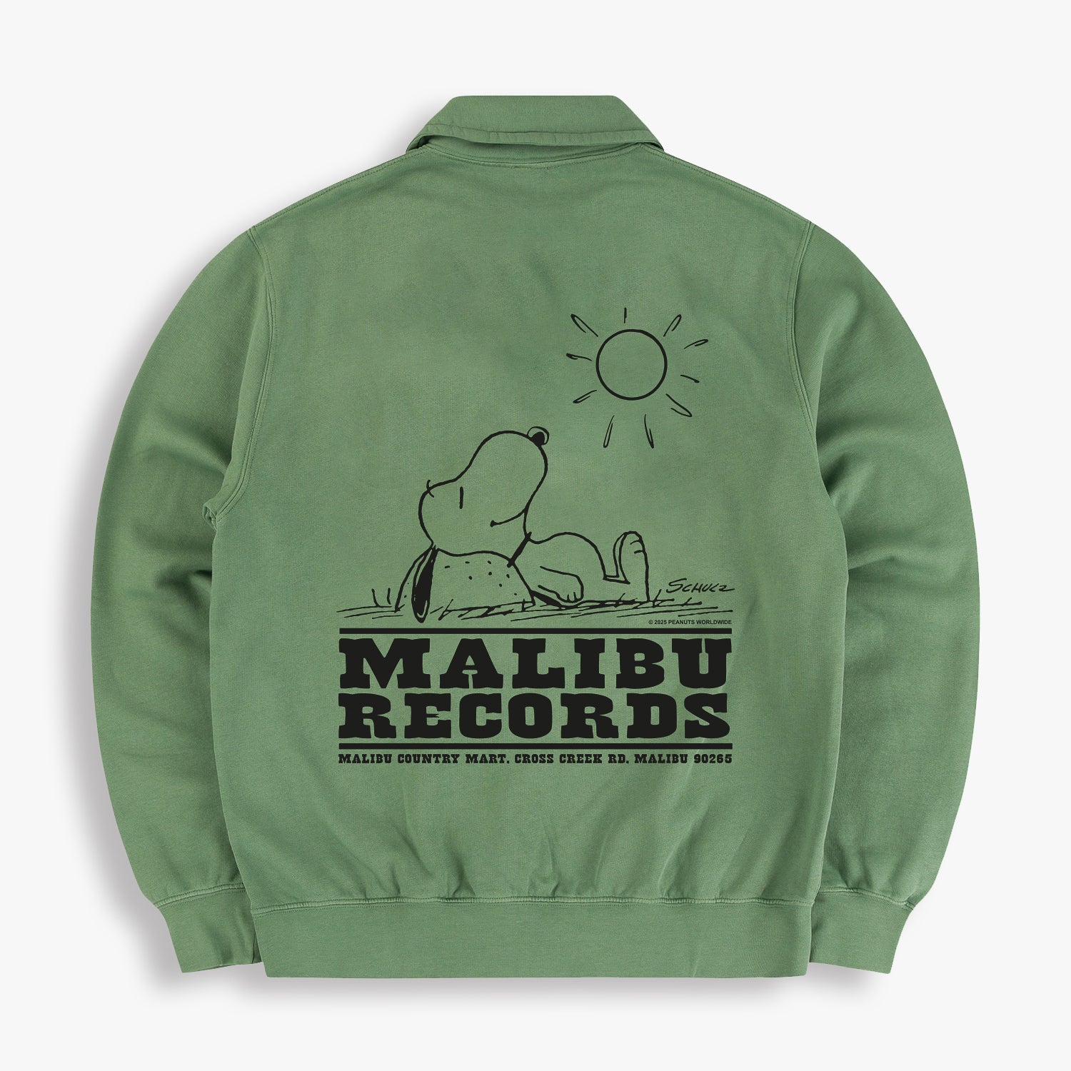 MALIBU RECORDS 1/4 Zip Sweatshirt