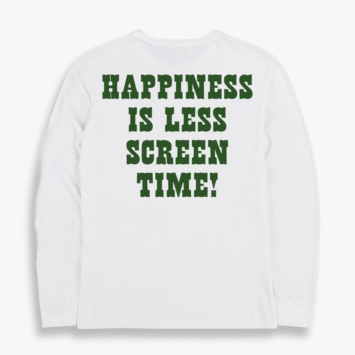 HAPPINESS IS LESS SCREEN TIME