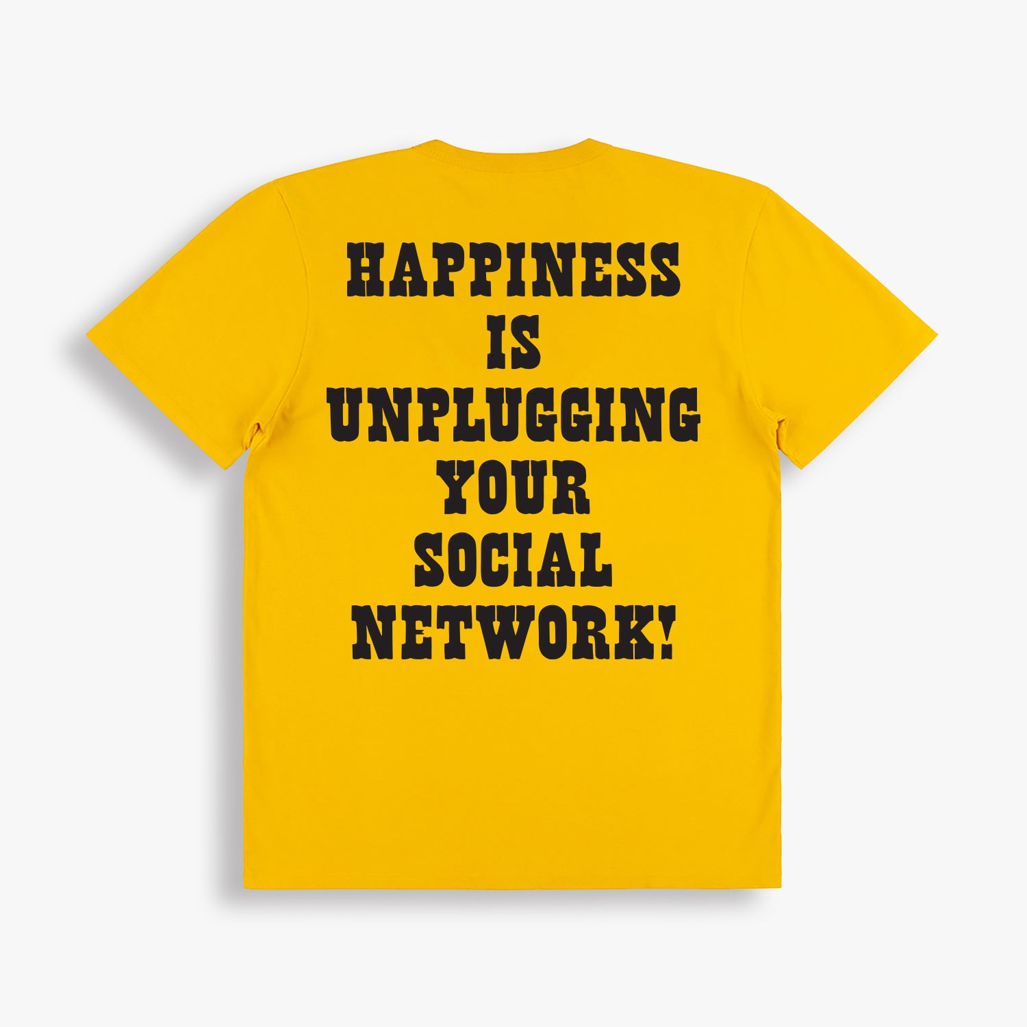 HAPPINESS IS UNPLUGGING FROM THE SOCIAL NETWORK