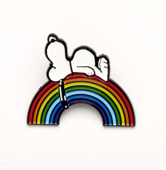 RAINBOW SNOOPY ENAMEL PIN