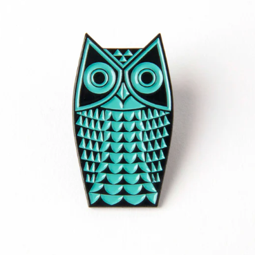 HORNSEA OWL ENAMEL PIN