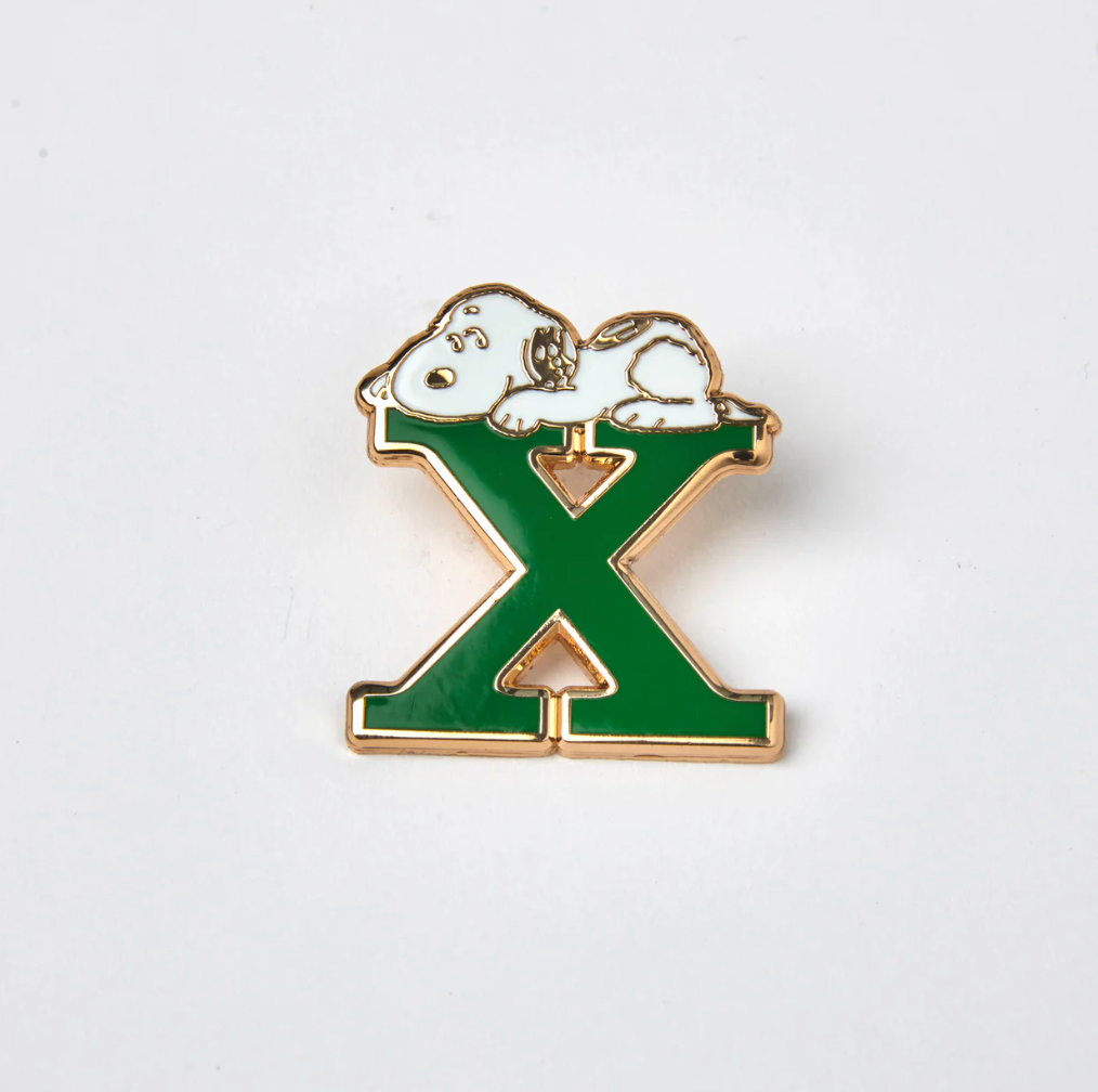 PEANUTS X ALPHABET ENAMEL PIN