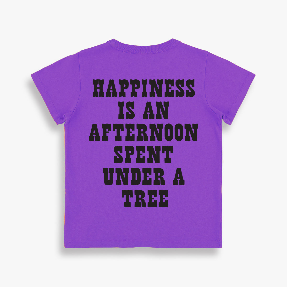 HAPPINESS IS AN AFTERNOON SPENT UNDER A TREE KIDS TEE
