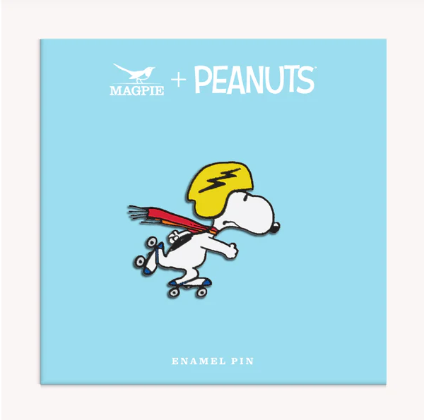 SNOOPY ROLLER ENAMEL PIN