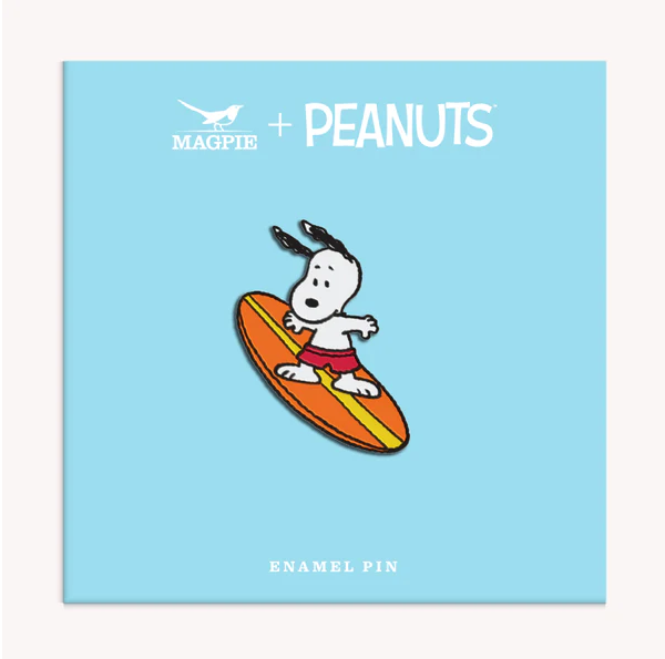 SNOOPY SURF'S UP ENAMEL PIN