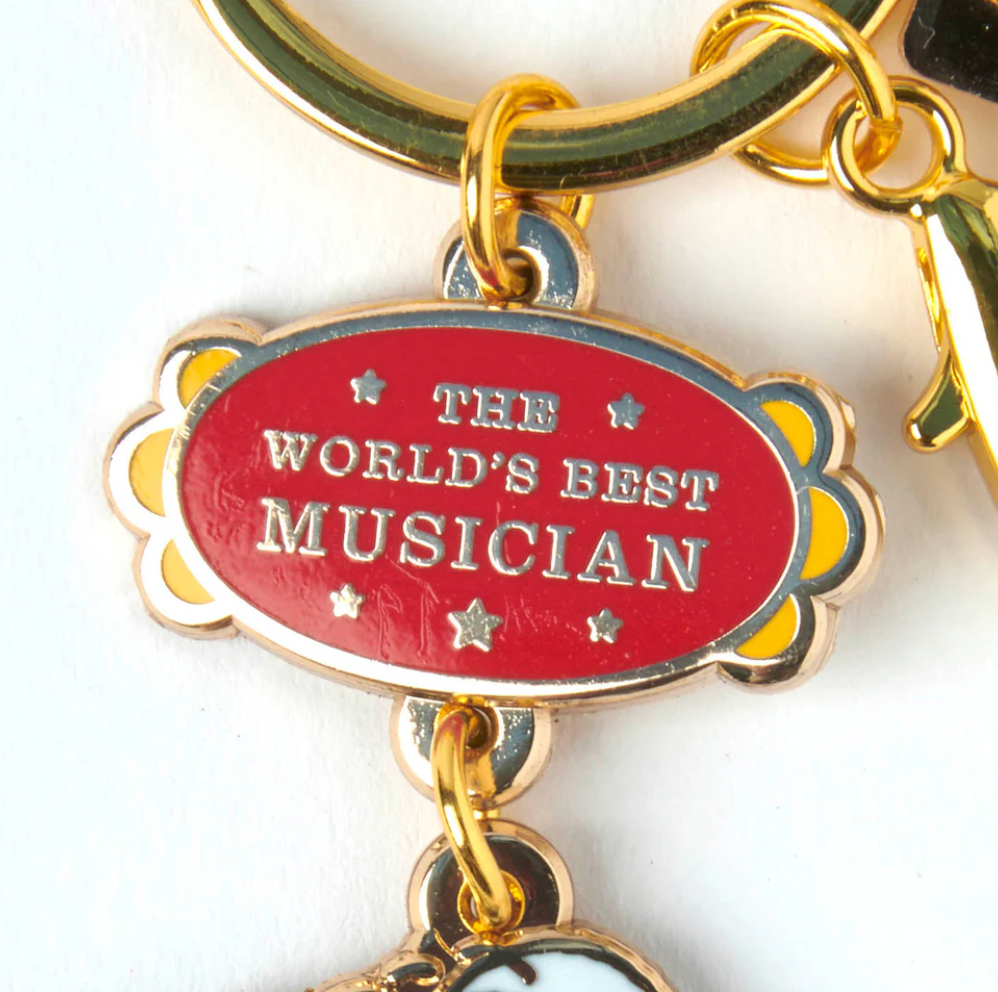 PEANUTS WORLDS BEST MUSICIAN KEYRING