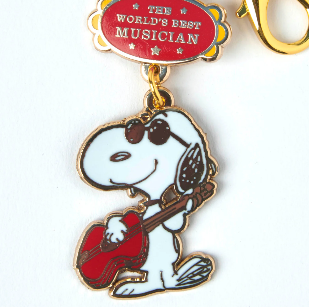 PEANUTS WORLDS BEST MUSICIAN KEYRING