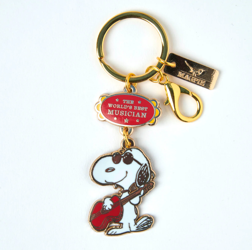 PEANUTS WORLDS BEST MUSICIAN KEYRING