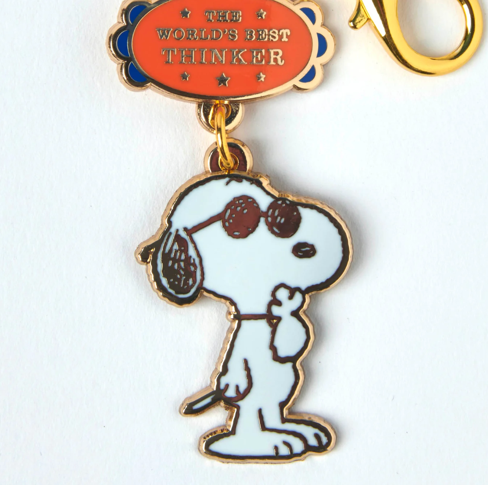 PEANUTS WORLDS BEST THINKER KEYRING