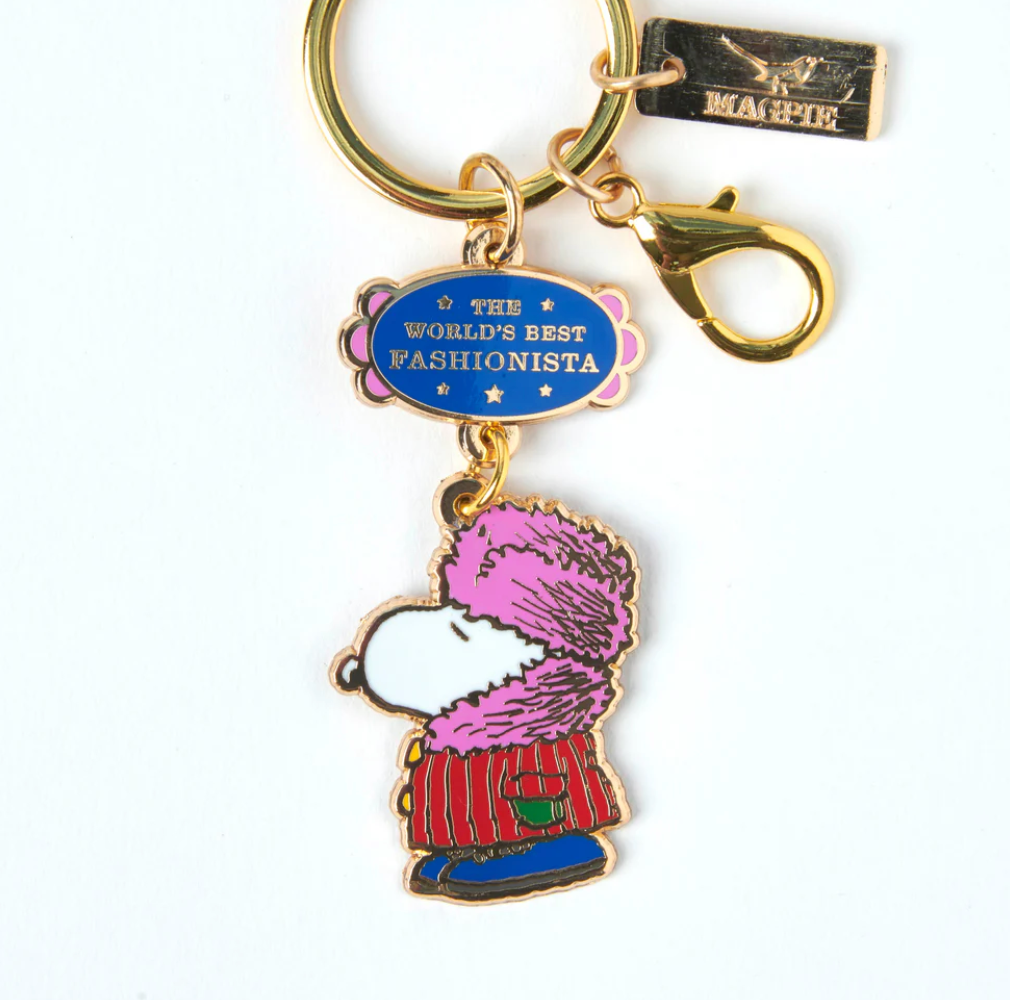 PEANUTS WORLDS BEST FASHIONISTA KEYRING
