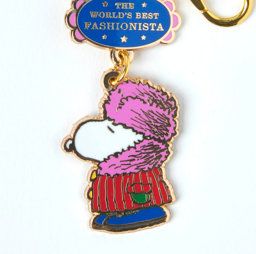 PEANUTS WORLDS BEST FASHIONISTA KEYRING