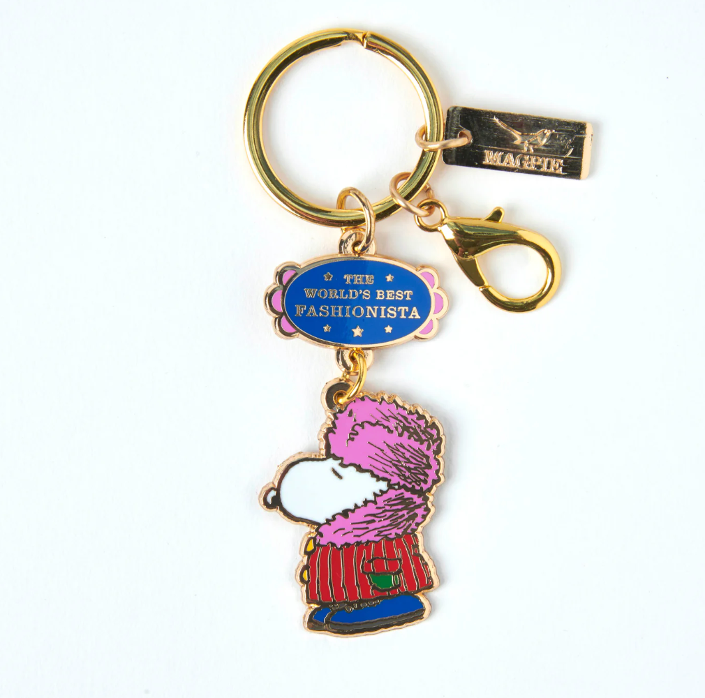 PEANUTS WORLDS BEST FASHIONISTA KEYRING