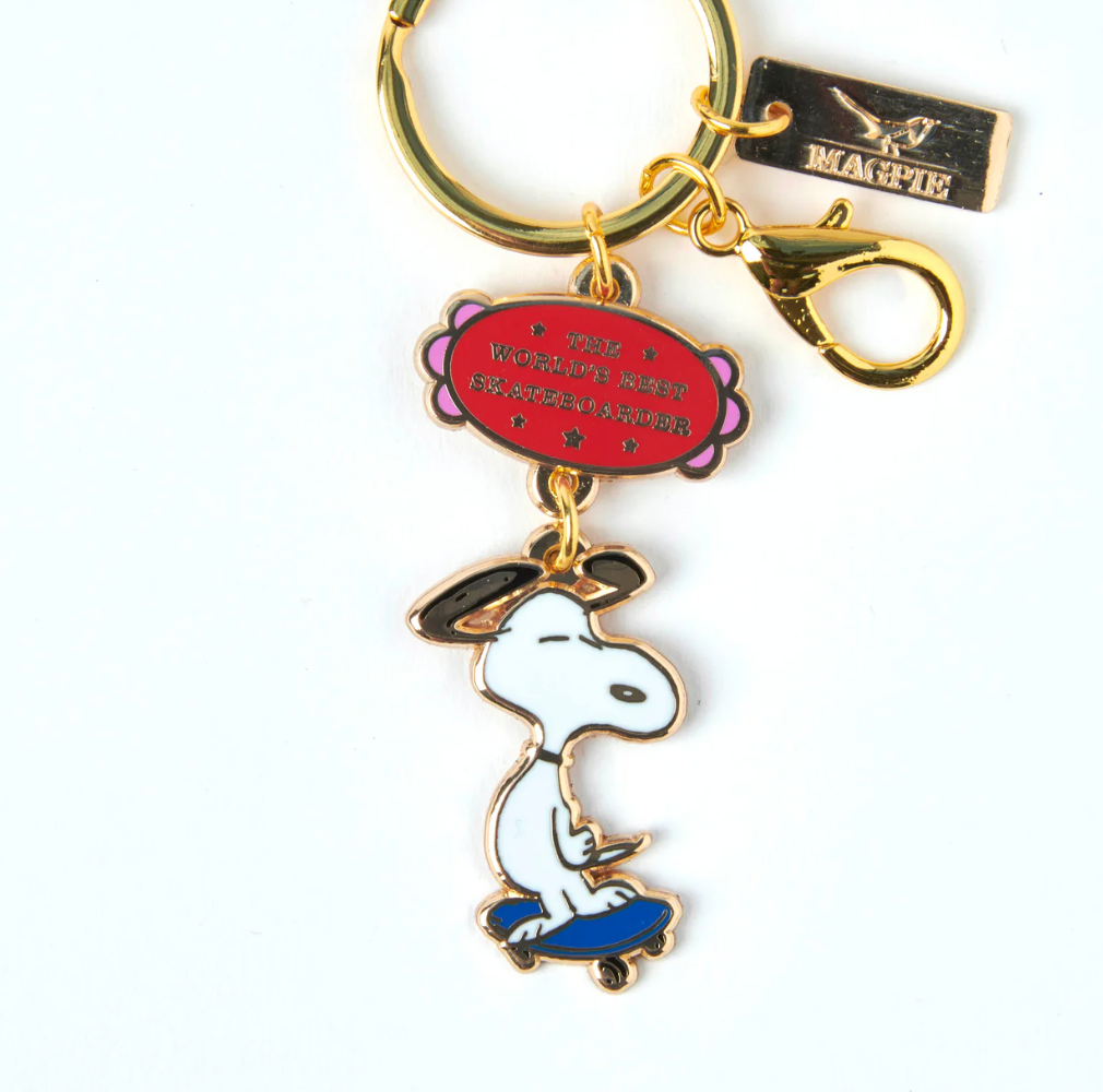 PEANUTS WORLDS BEST SKATEBOARDER KEYRING