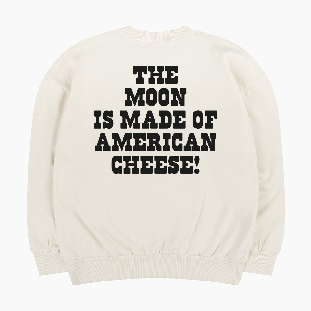 The Moon Is Made Of American Cheese 60s Sweatshirt