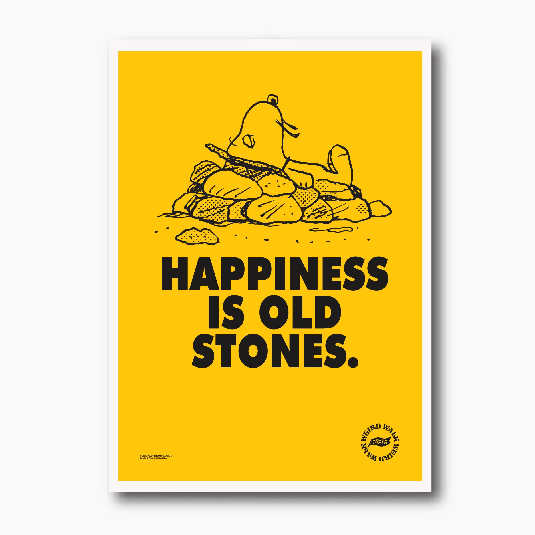 "HAPPINESS IS OLD STONES" GICLEE FINE ART PRINT