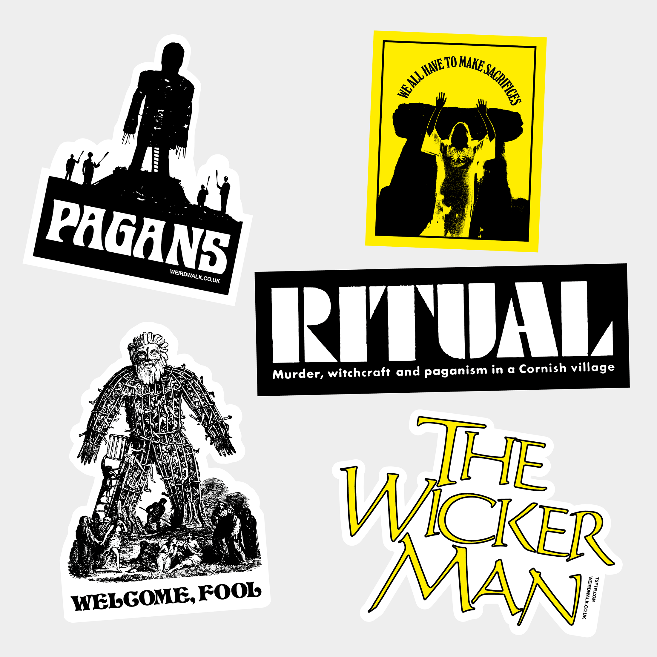 TSPTR x Weird Walk Wicker Man Sticker Pack 2