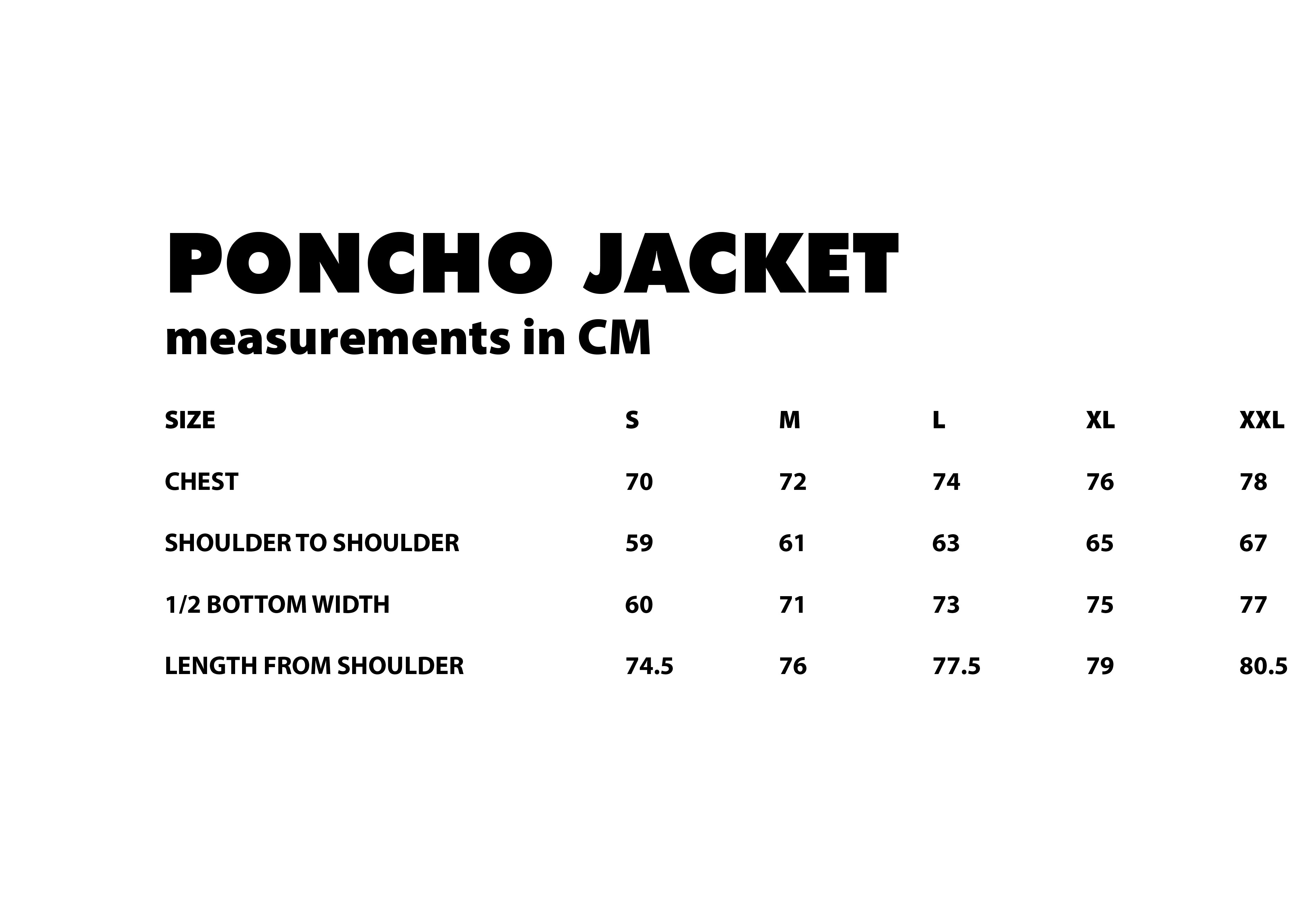 Poncho Jacket - Dip dye