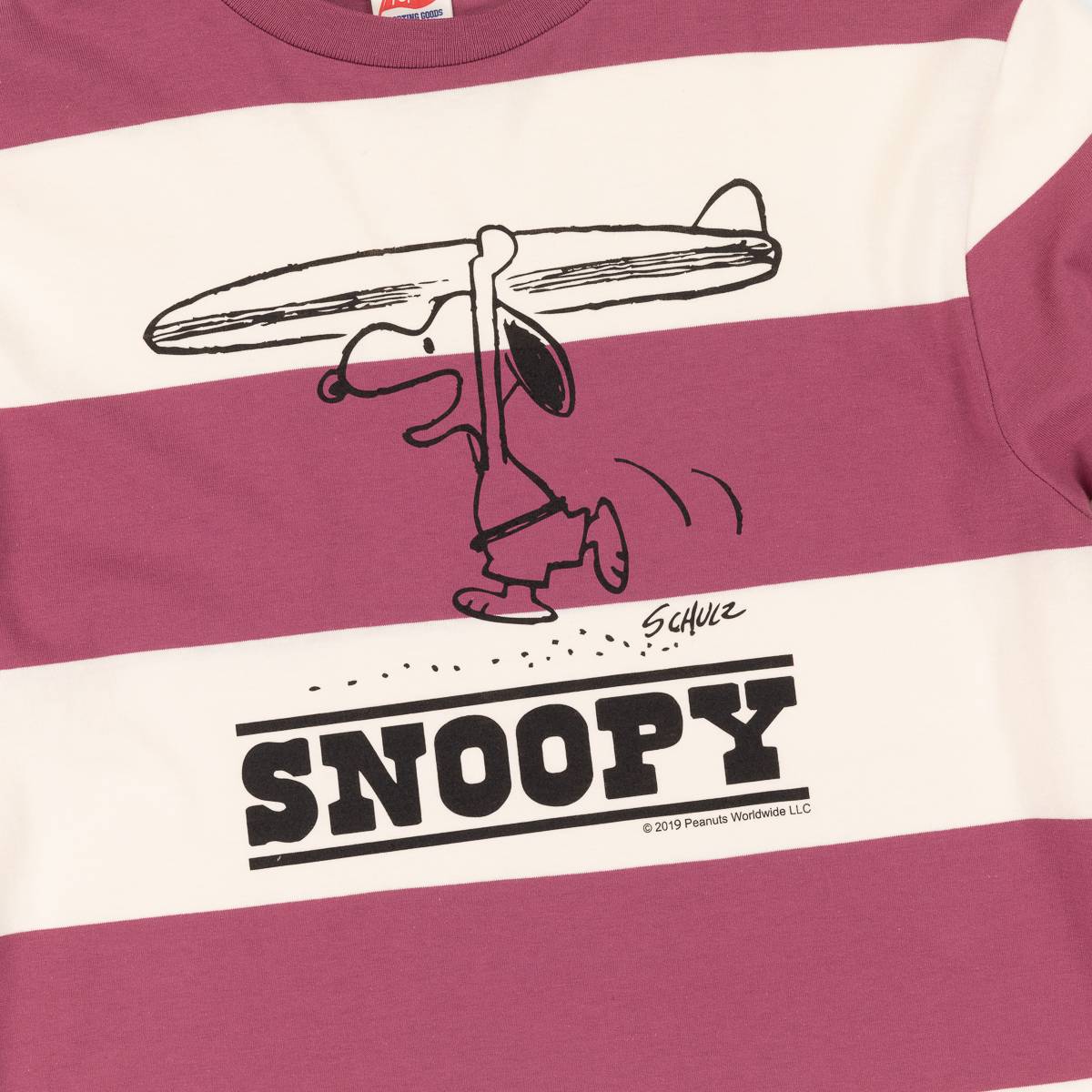 Snoopy Surf's Up LS Border Tee